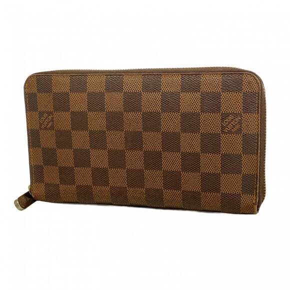 Louis Vuitton Damier Zippy Organizer Long Wallet N60003 Ebene Men's